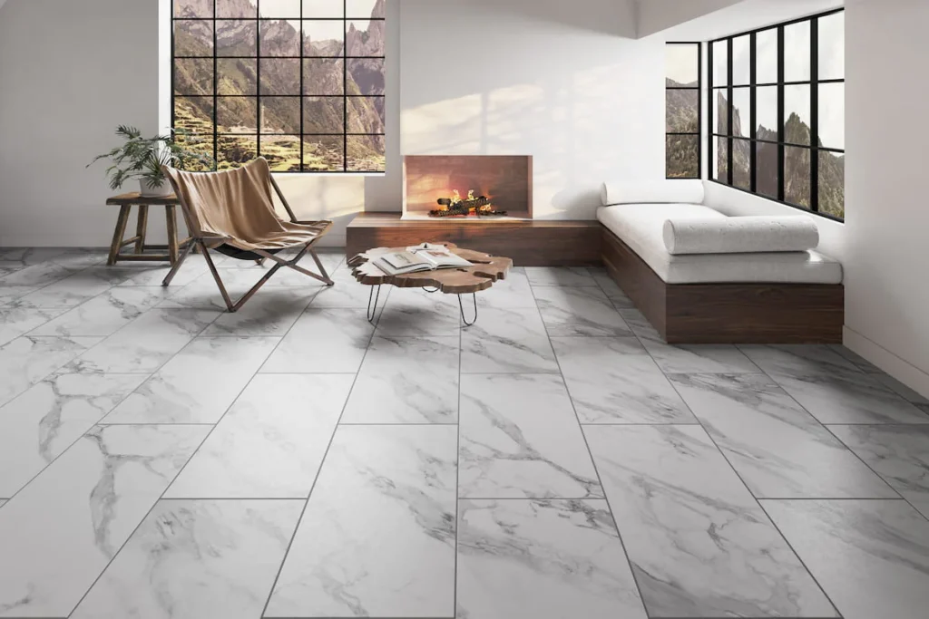 Marble, travertine, slate, and limestone, done with care
